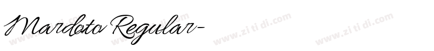Mardoto Regular字体转换